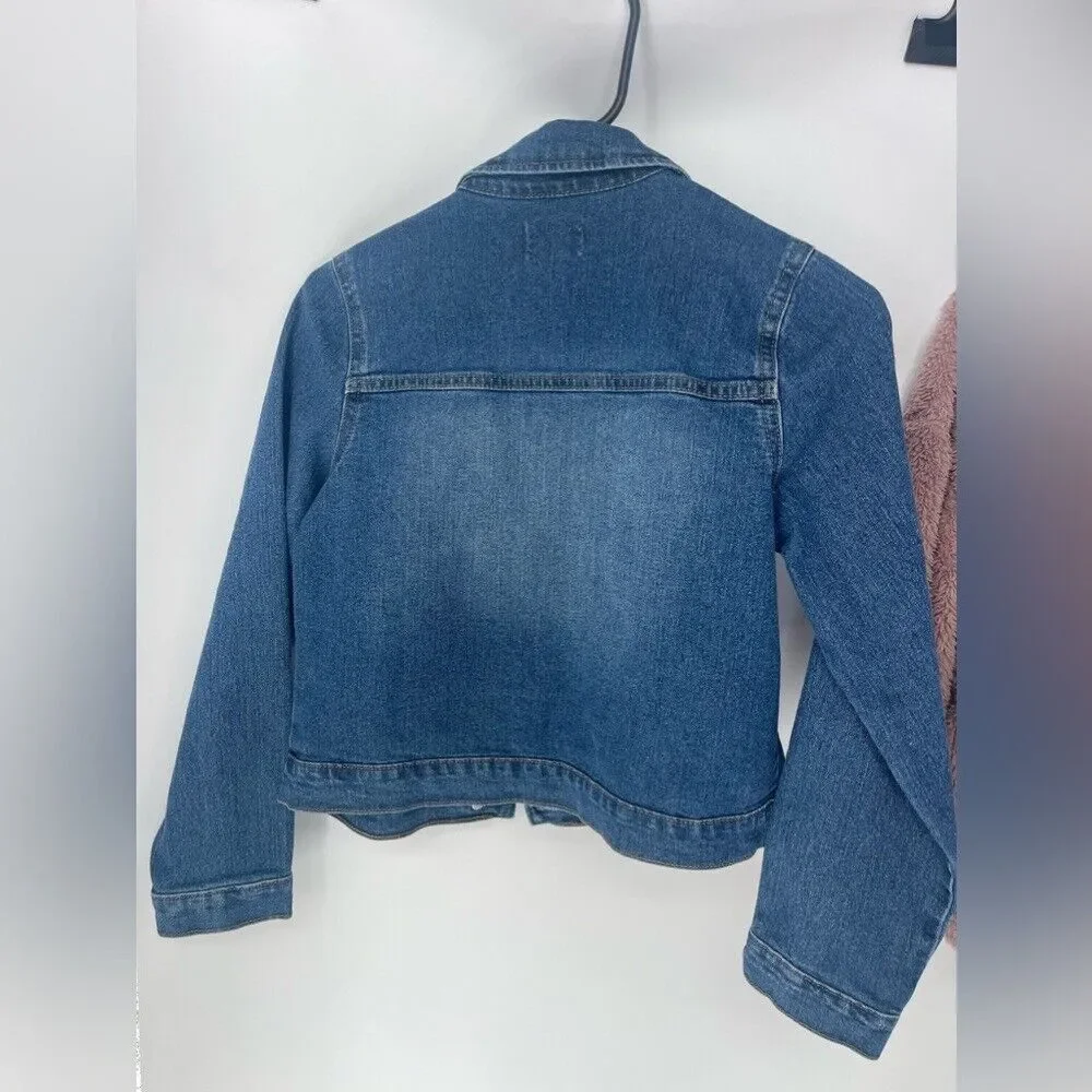 Kids‎ bundle girls of 2 size 10/12 jeans jacket and fuzzy pullover